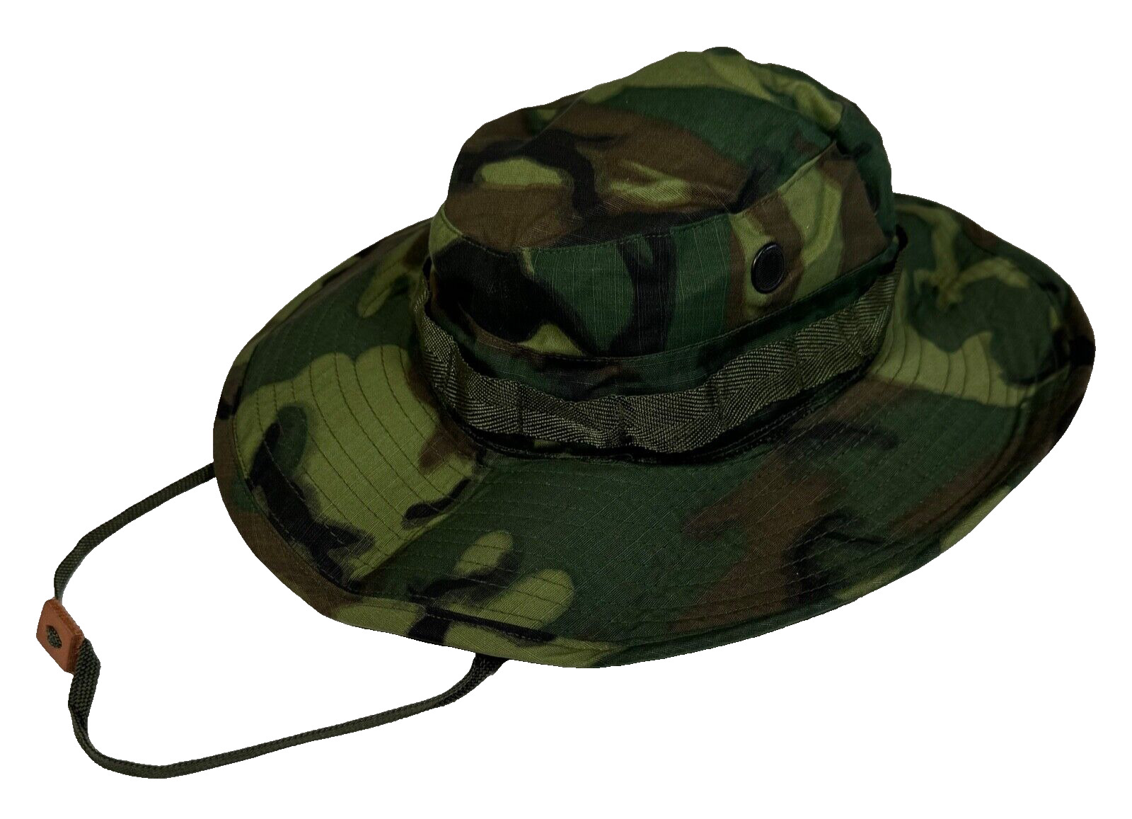 New Genuine US Military Vietnam ERDL Woodland Camo Boonie Hat Cover Size 6 5/8