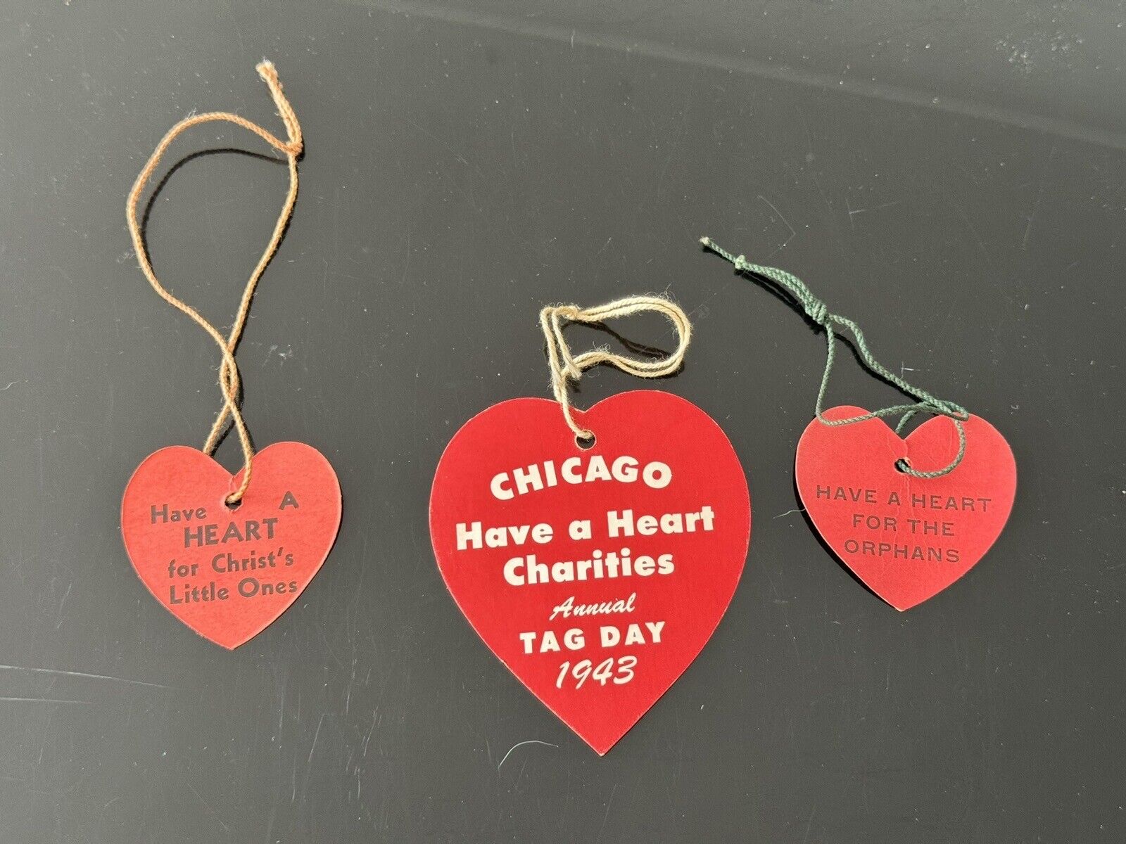 1940’s Chicago Have A Heart Tag Day 40’s Lutheran Child Welfare 40’s IL