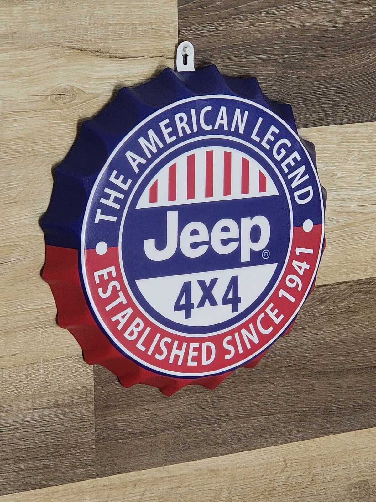 Jeep The American Legend  Metal Sign  Vintage Garage Wall Decor Jeep Metal Sign 