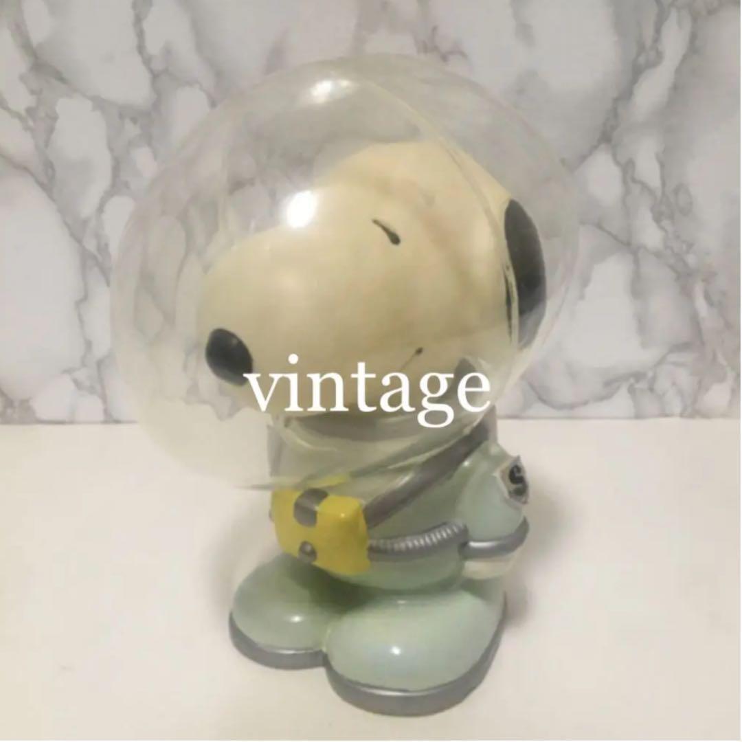 Snoopy Figure Peanuts ASTRONAUT Space Suit Soft Vinyl Vintage [EJ5031