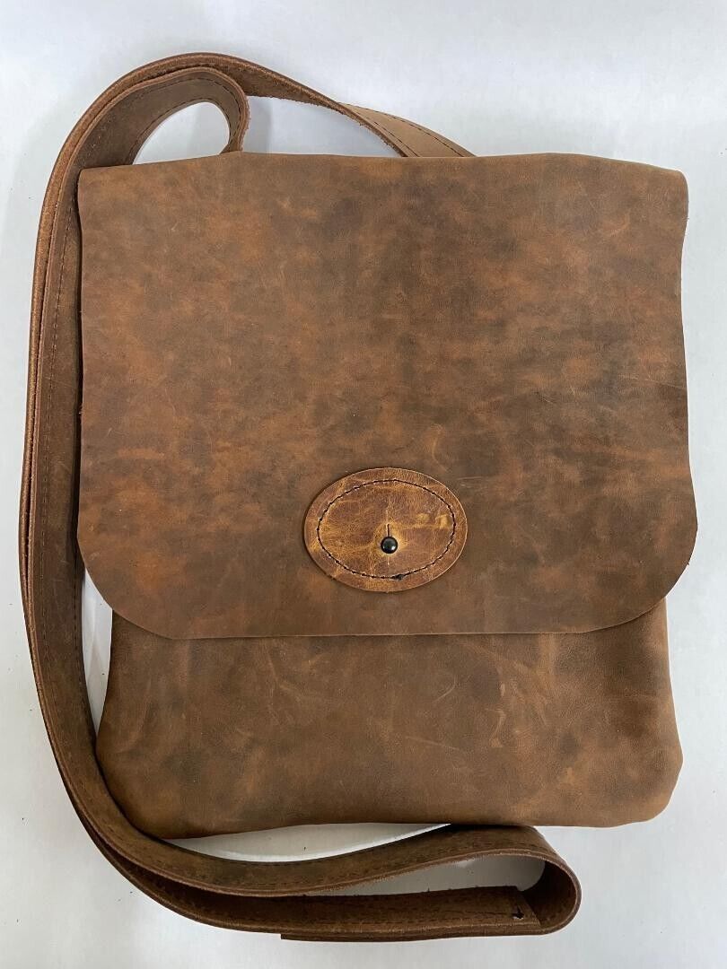 HAVERSACK WAXED COWHIDE LEATHER MUZZLELOADER POSSIBLES BAG US MADE 