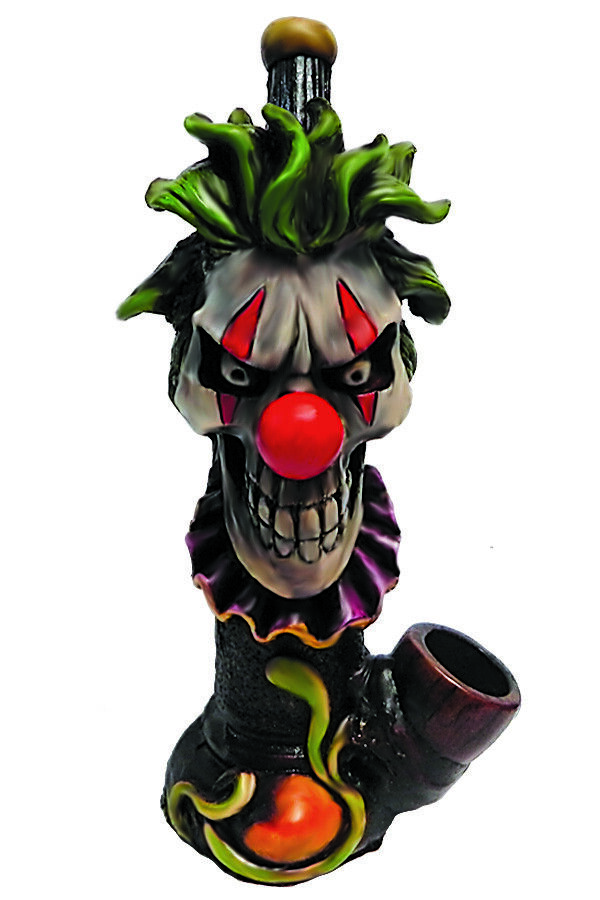 Scary Clown Handmade Tobacco Smoking Hand Pipe Halloween Evil Creep Circus Freak