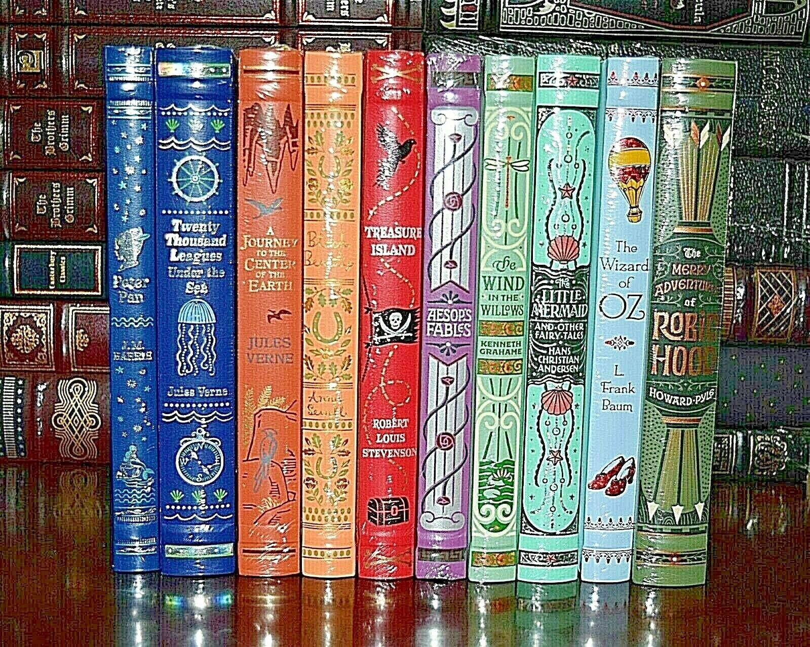 10 Volume Leather Bound  Collectible Illustrated New Sealed Classics Gift  Set
