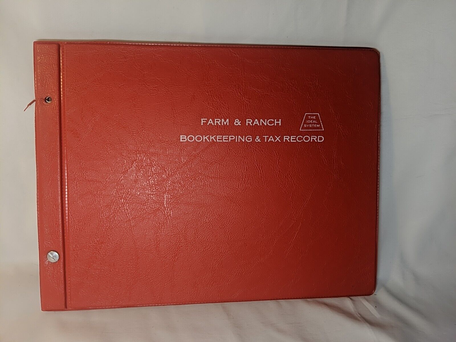 The Ideal System Farm & Ranch Bookkeeping & Tax Record Red 1964 Vintage