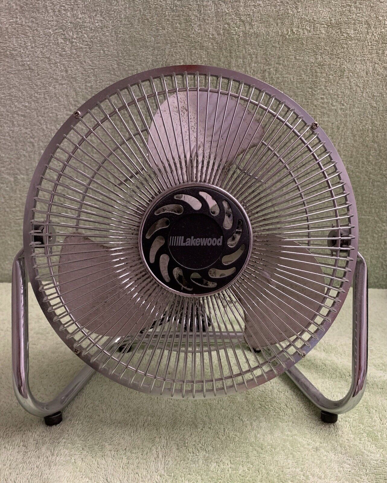 Vintage Lakewood Electric 3 Speed Chrome Fan Model HV-9 Tested and Working Well