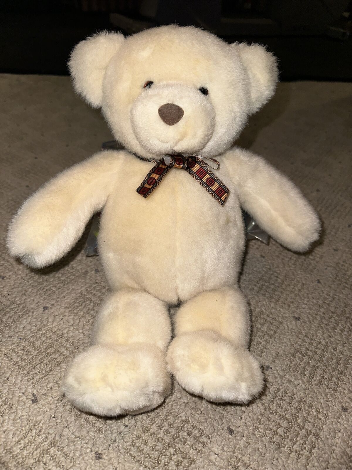 Vintage 1960s  Gund White Plush Stuffed Bear J Swedlin VERY RARE 15” Large