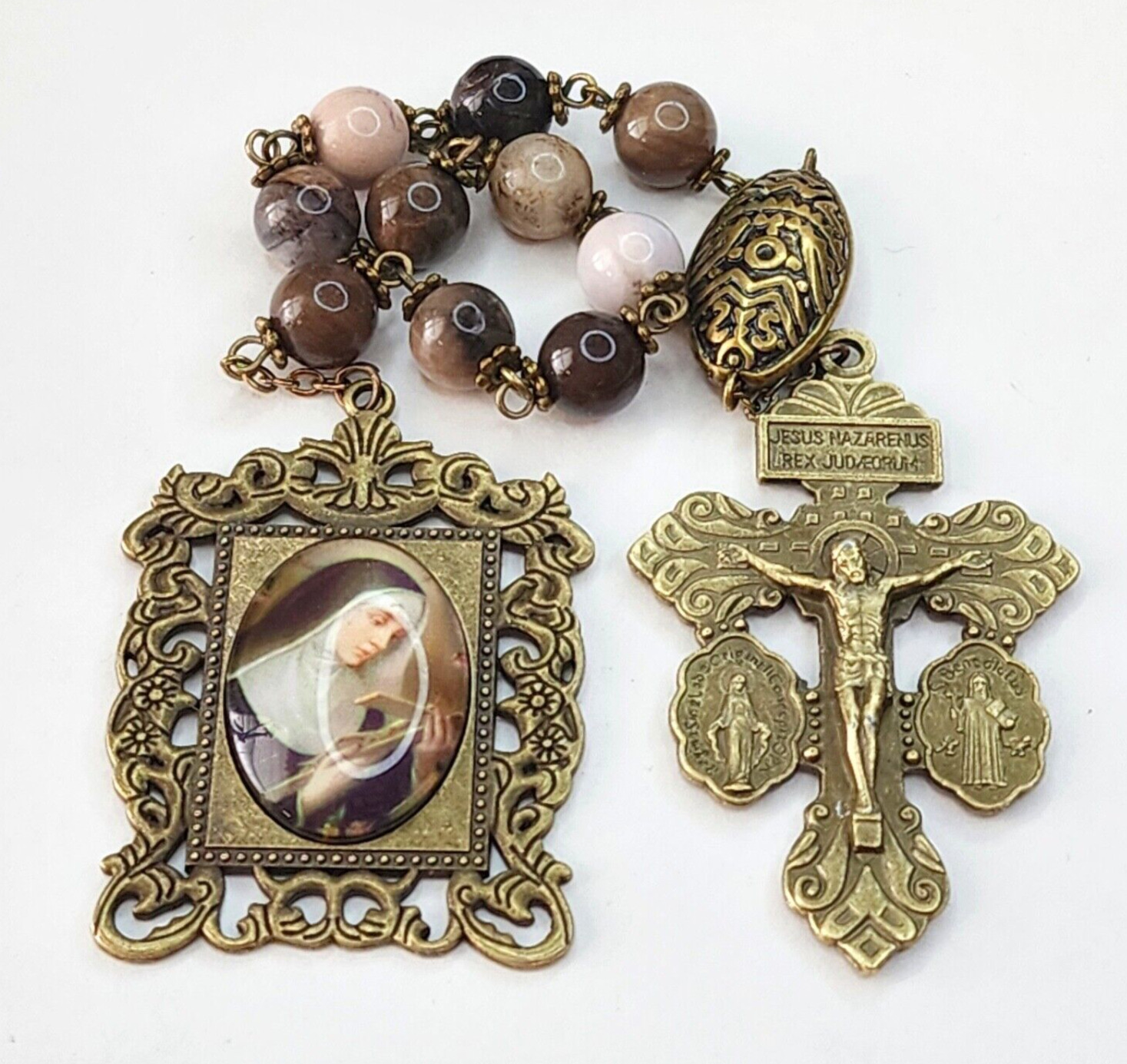 St Rita Tenner Pocket Rosary Patron of Impossible Loneliness Lost Causes
