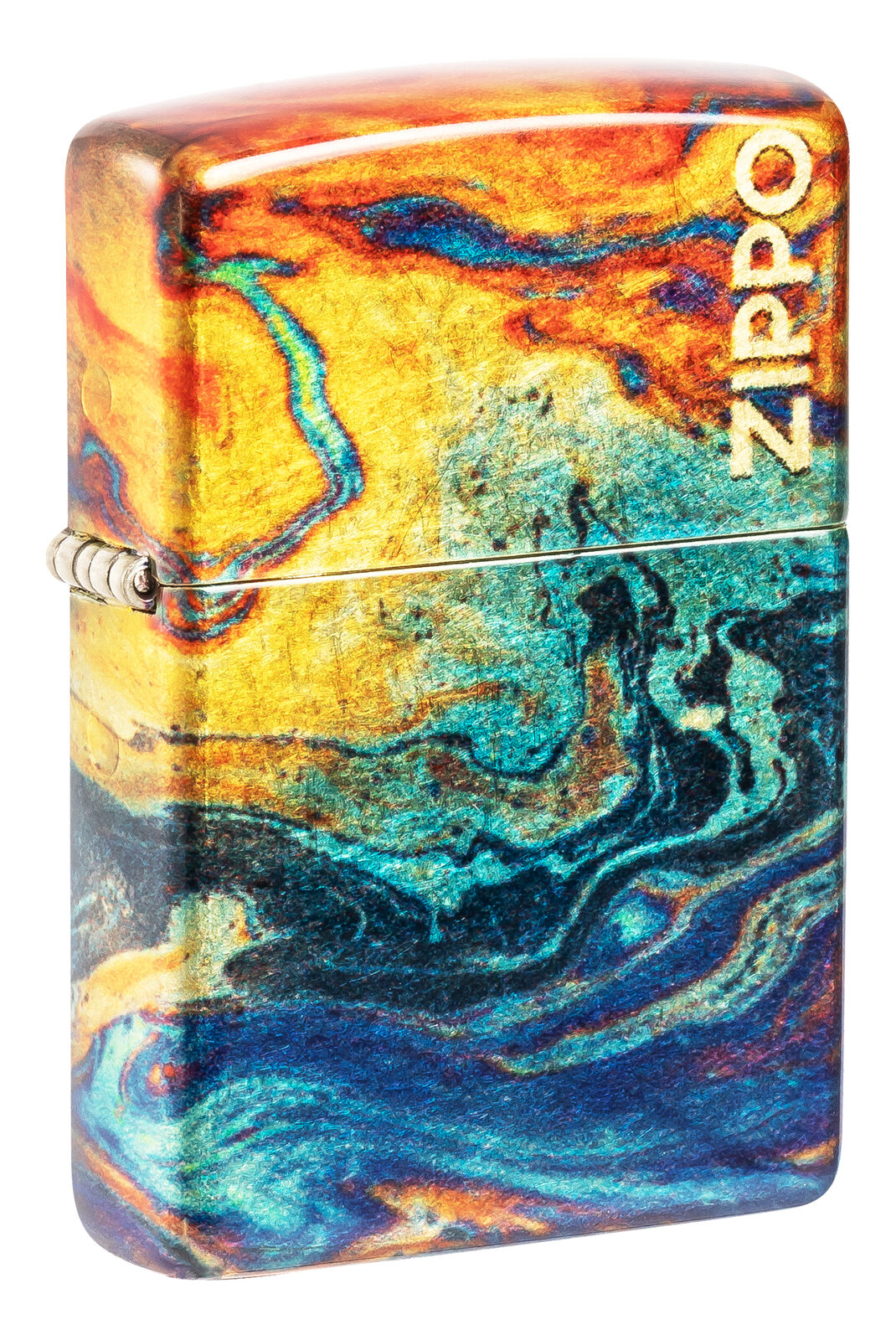 Zippo Colorful Design 540 Tumbled Brass Windproof Lighter, 48778