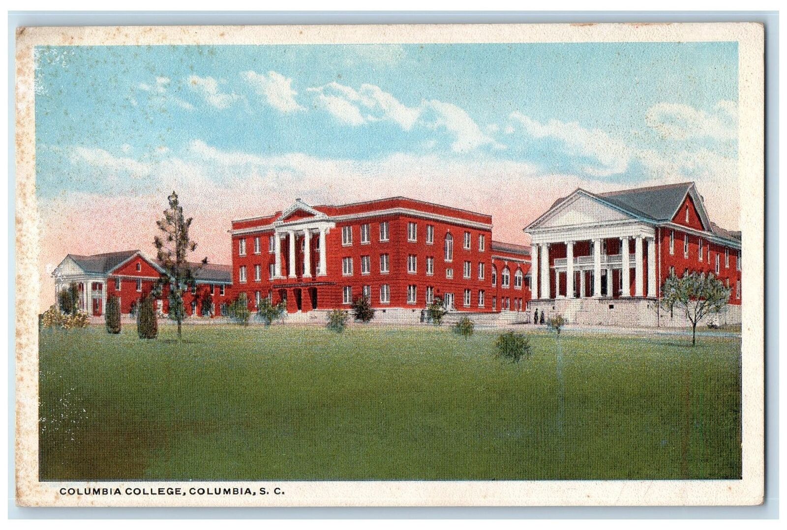 c1920\'s Columbia College Exterior Columbia South Carolina SC Unposted Postcard