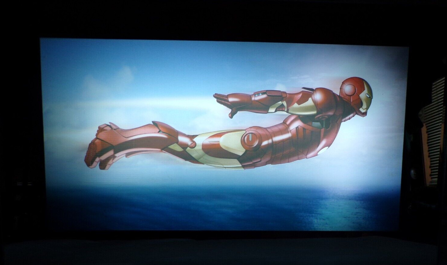 Rare Moving Picture Light Of IRON MAN W/Ocean Movement & Sea Gull Sounds - Mint