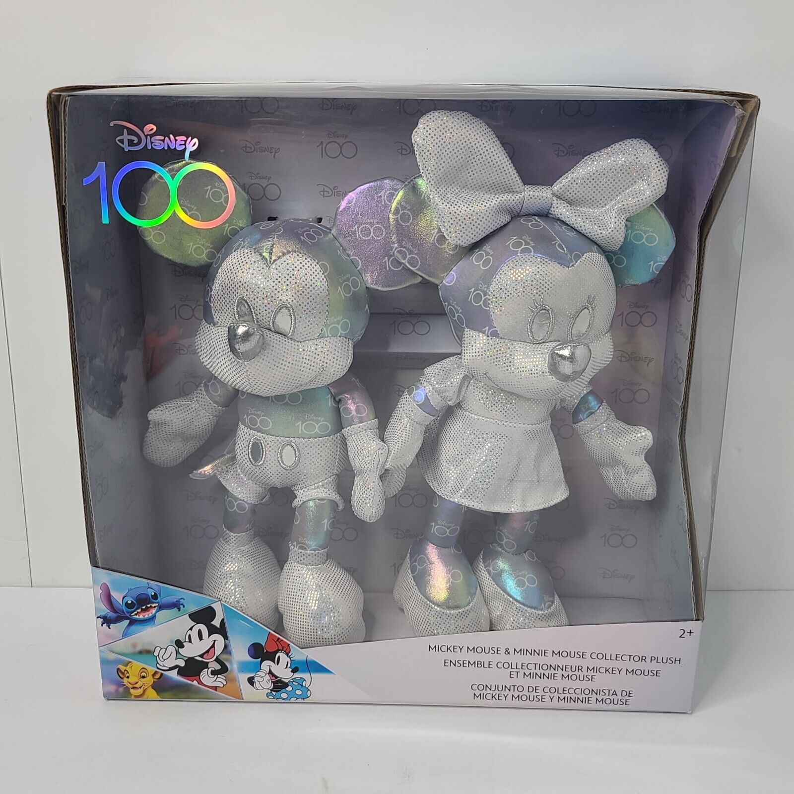 Disney 100 Years of Wonder Mickey Mouse & Minnie Mouse Collector Set Plush READ