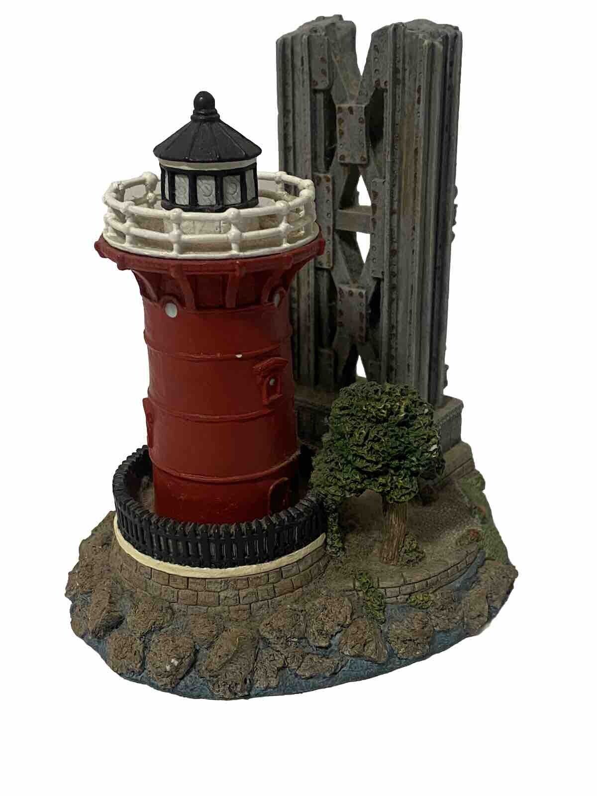 Vintage Harbour Lights Jeffrey's Hook NY#195 Miniature Lighthouse, Ex Cond, 1997