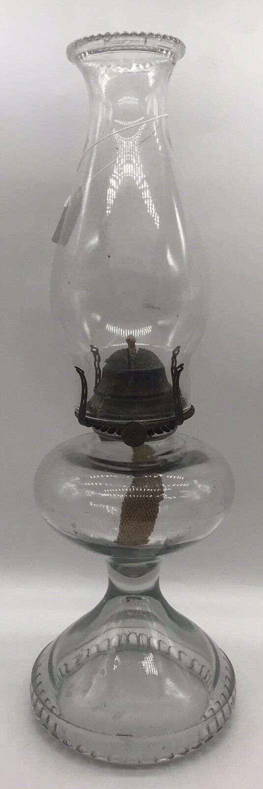VINTAGE PATENTED SEP 19 & NOV 14-1911 GLASS OIL LAMP-BANNER BURNER