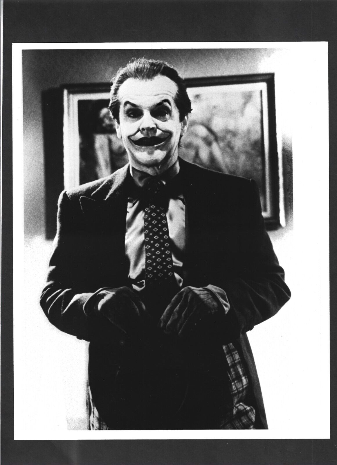 VINTAGE KODAK PHOTO Batman 1989 Jack Nicholson Joker Candid Rare Still