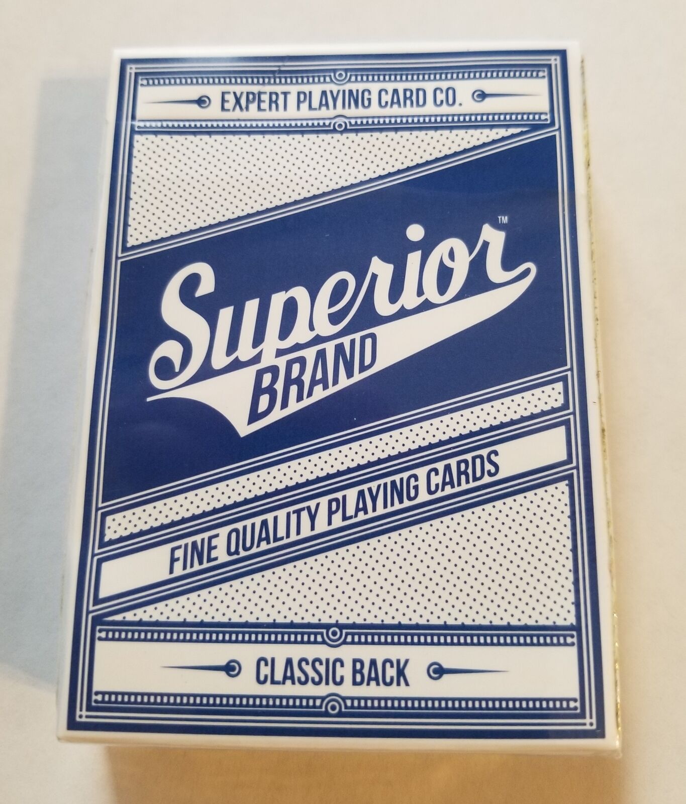 Superior Classic Back, Blue Playing Cards Classic Finish, Special Synthetic tuck