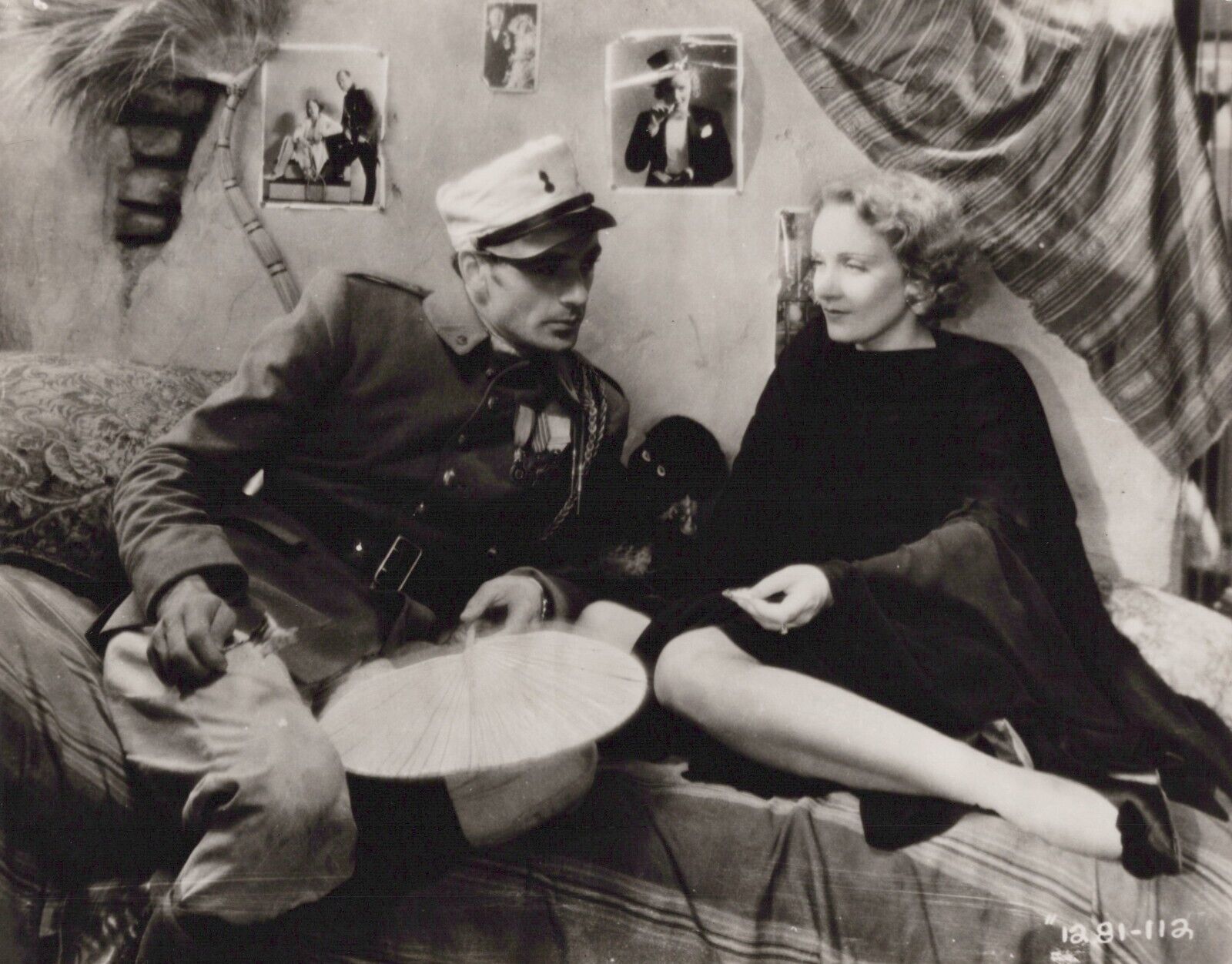 HOLLYWOOD BEAUTY MARLENE DIETRICH + GARY COOPER PORTRAIT 1950s VINTAGE Photo C37