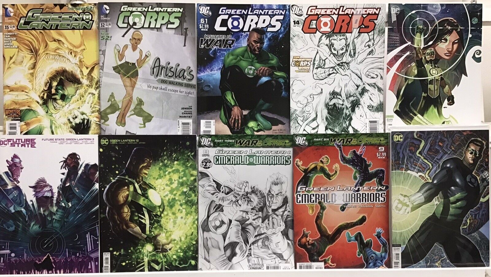 DC Comics - Green Lantern Variants - Comic Book Lot Of 10