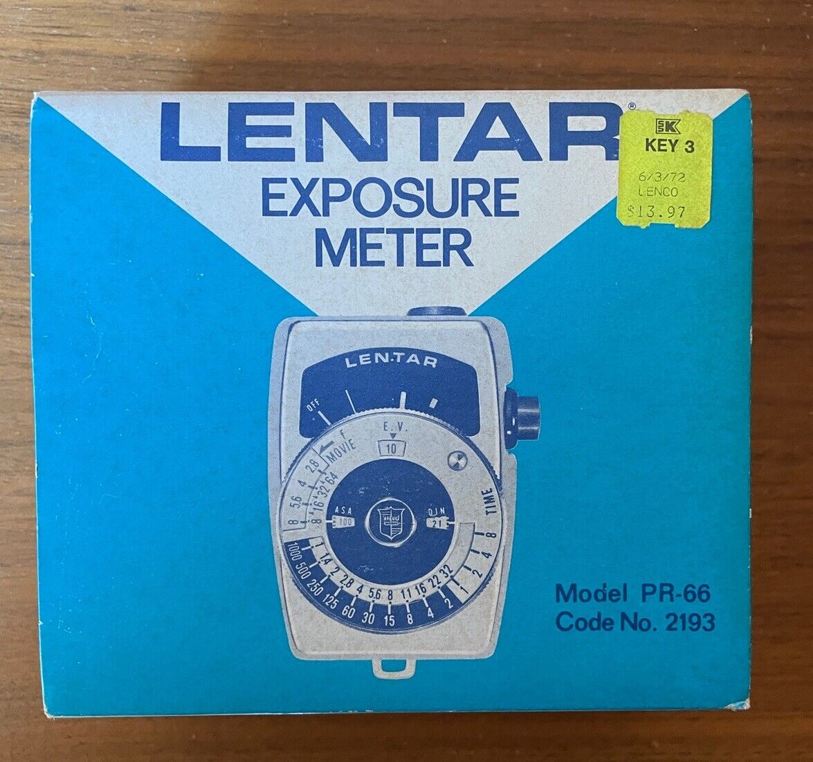 Lentar Exposure Meter Model PR-66 NOS Original Box Vintage