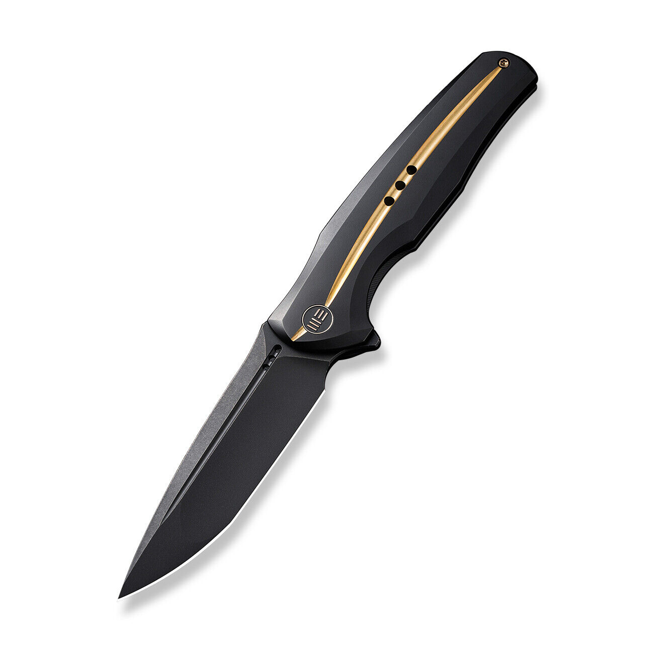 WE Knives 601X WE01J-1 Black Gold Titanium CPM 20CV 1/150 Limited Pocket Knife