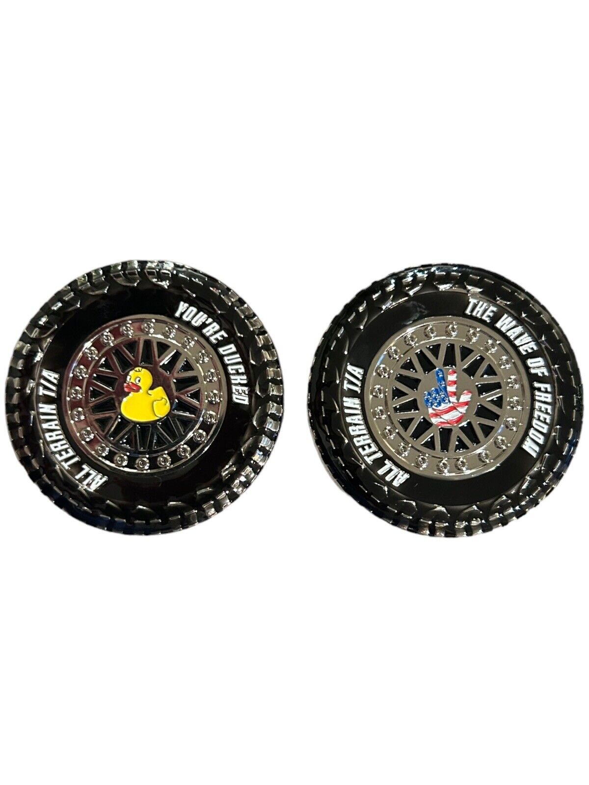 Custom Jeep Tire You’re Ducked Duck Wave Freedom Challenge Coin Mud Off Road V1