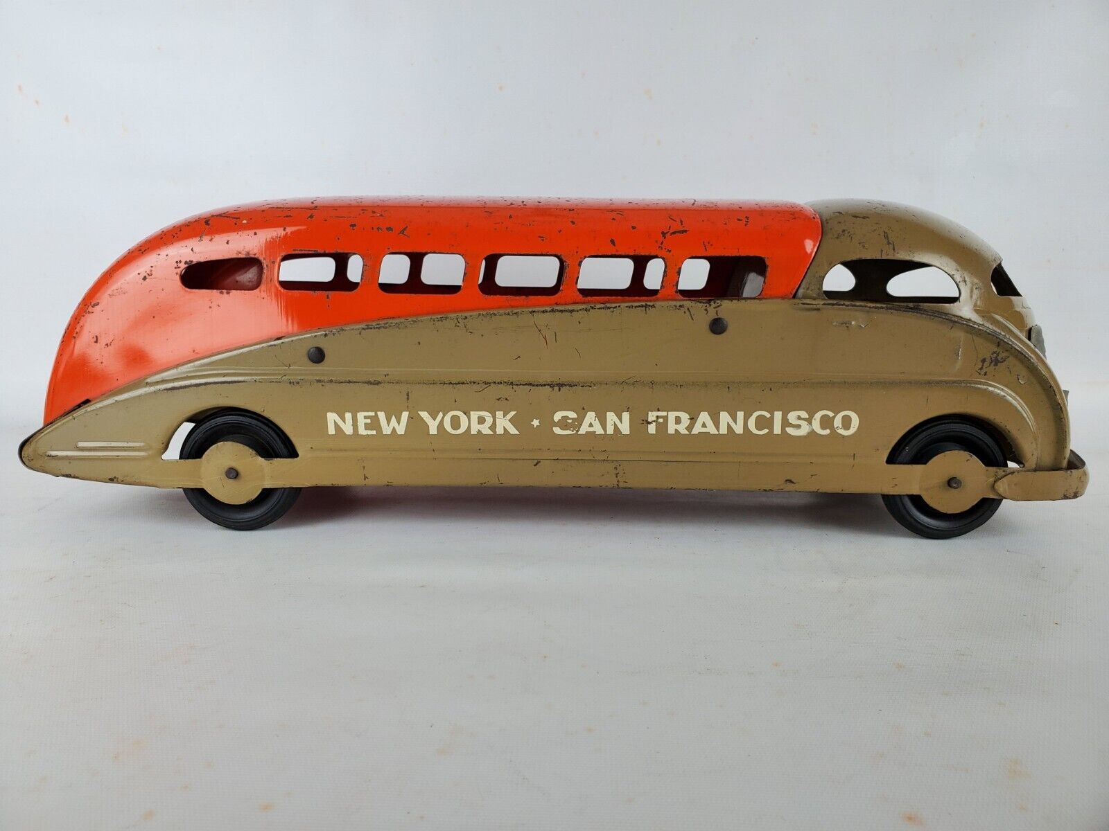 1941 Viktor Schreckengost New York to San Francisco deco Bus (not Buddy L)