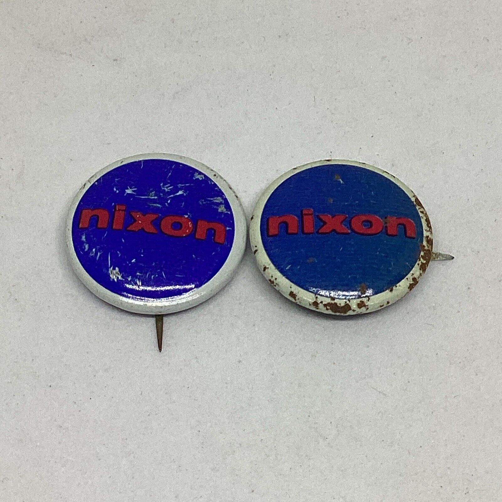 (Lot Of 2)Vint 1960 Richard Nixon Presidential Campaign 1” Official Nixon Button
