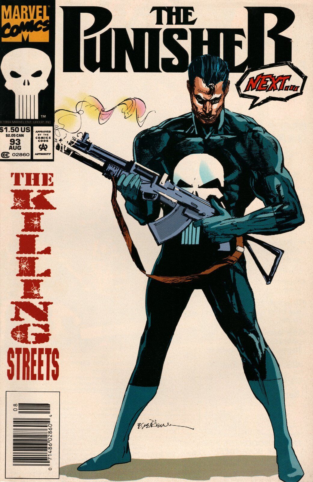 Punisher #93 Newsstand (1987-1995) Marvel Comics