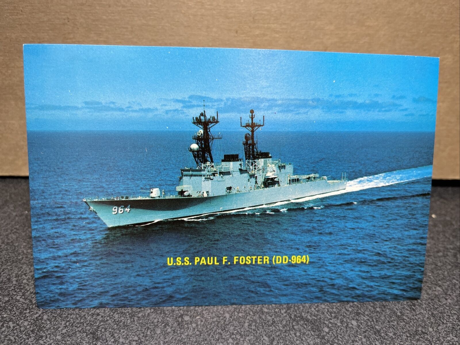 U.S.S. Paul F. Foster (DD-964) Honor Valor Service Ship Postcard
