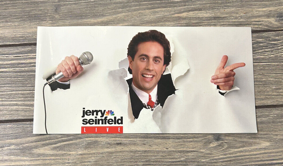 Vintage Jerry Seinfield Live Pamphlet Brochure 