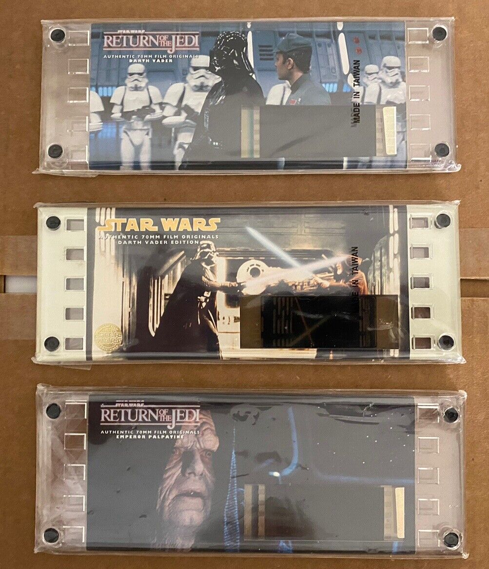 Star Wars & Return Of The Jedi:  70mm Film Cell Lord Vader & The Emperor WOW