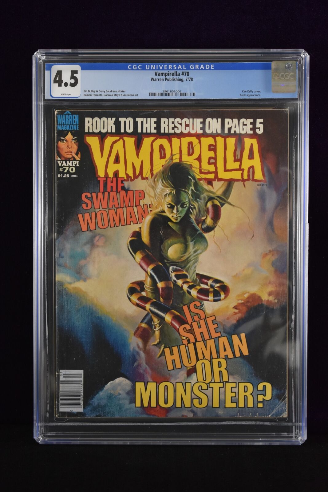 Vampirella CGC 4.5 #70 Warren Publishing 7/78 Close Encounters Promo Back Cover