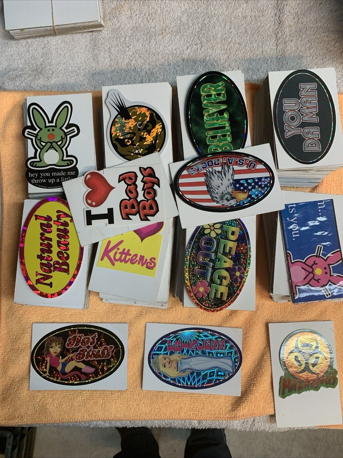 Large Lot  About 240 vending machine Stickers And Tattoo Mix in folders