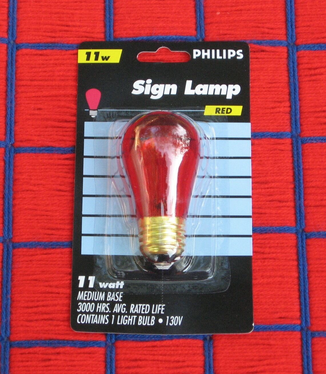 25new S14 RED transparent Philips outdoor sign 11w string 11S14 LIGHT BULB 130v 
