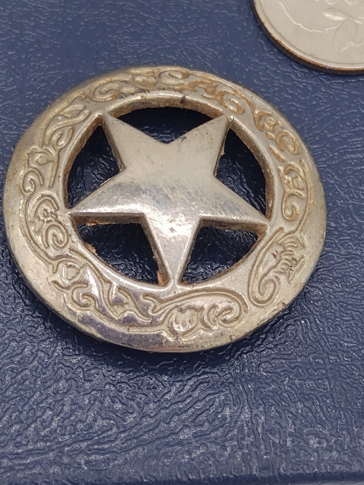 Vintage Sheriff's/Deputy Badge Star Missing Back Pin. Half Dollar Size