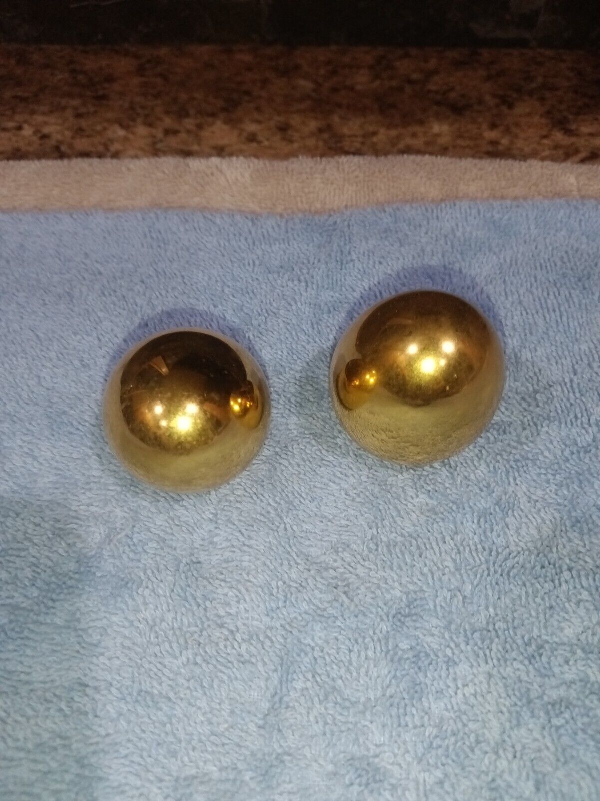 Vintage 1950's 100 % Solid Brass Paperweights 1 Set Of 2