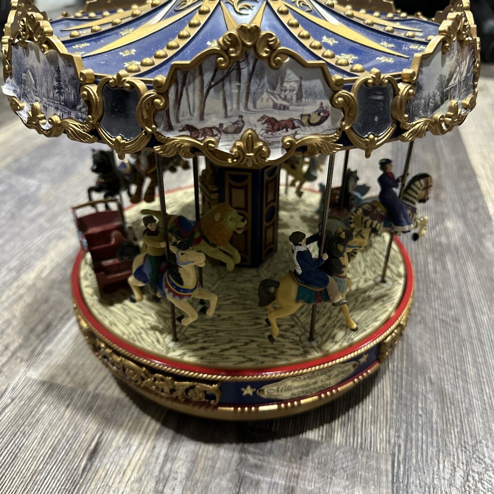 Mr. Christmas The Carousel Millennium Edition Gold Label Animated Musical VTG 99