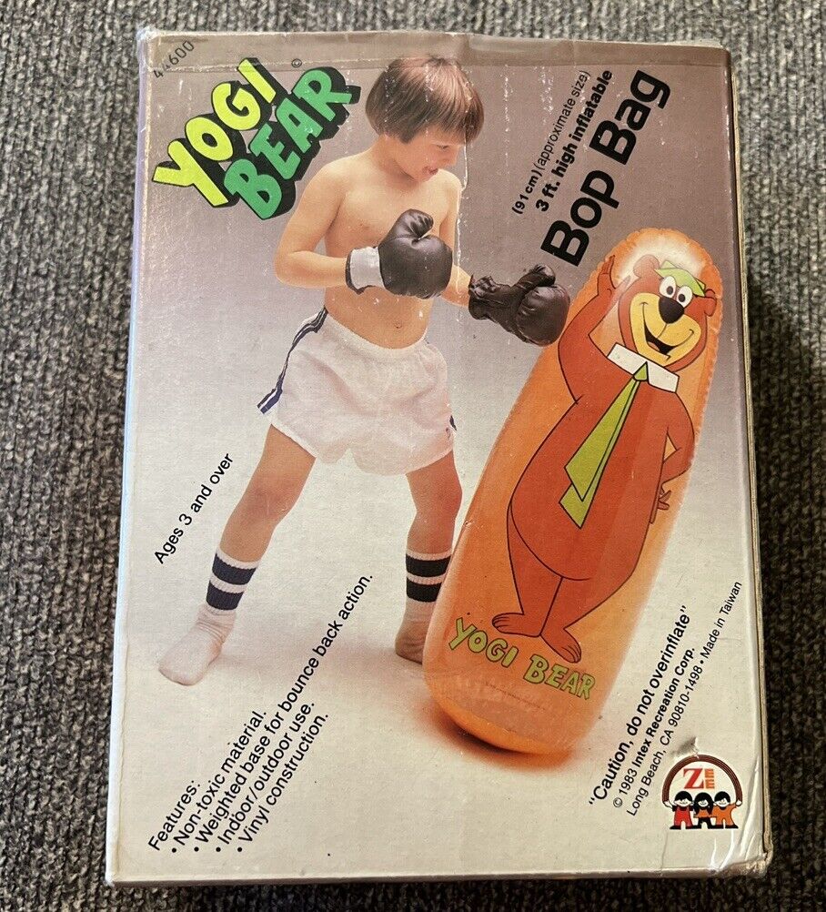 Yogi Bear Bop Bag Vintage New 1983