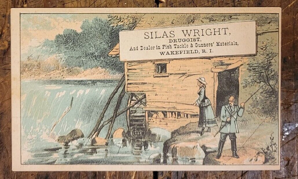 Silas Wright - Druggist - Wakefield R.I - Trade Card