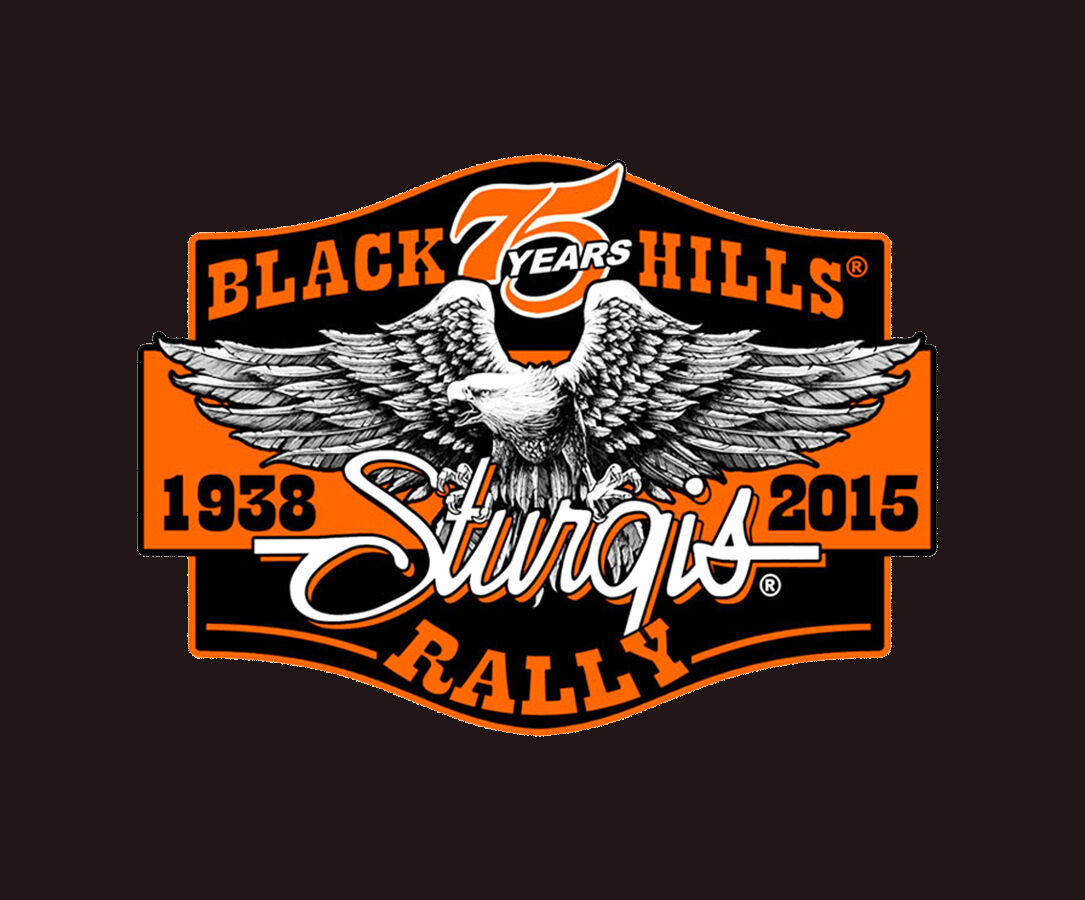2015 STURGIS RALLY 75th Anniversary Downwing Eagle 4 INCH BIKER PATCH