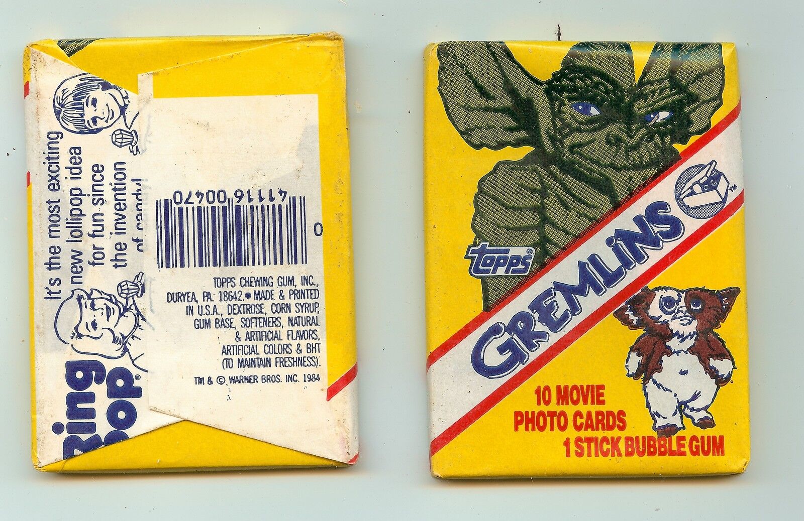 1984 Topps Gremlins single Wax Pack