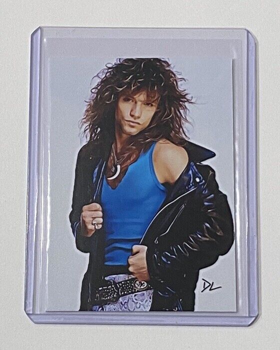 Jon Bon Jovi Limited Edition Artist Signed “Rock Icon” Trading Card 3/10