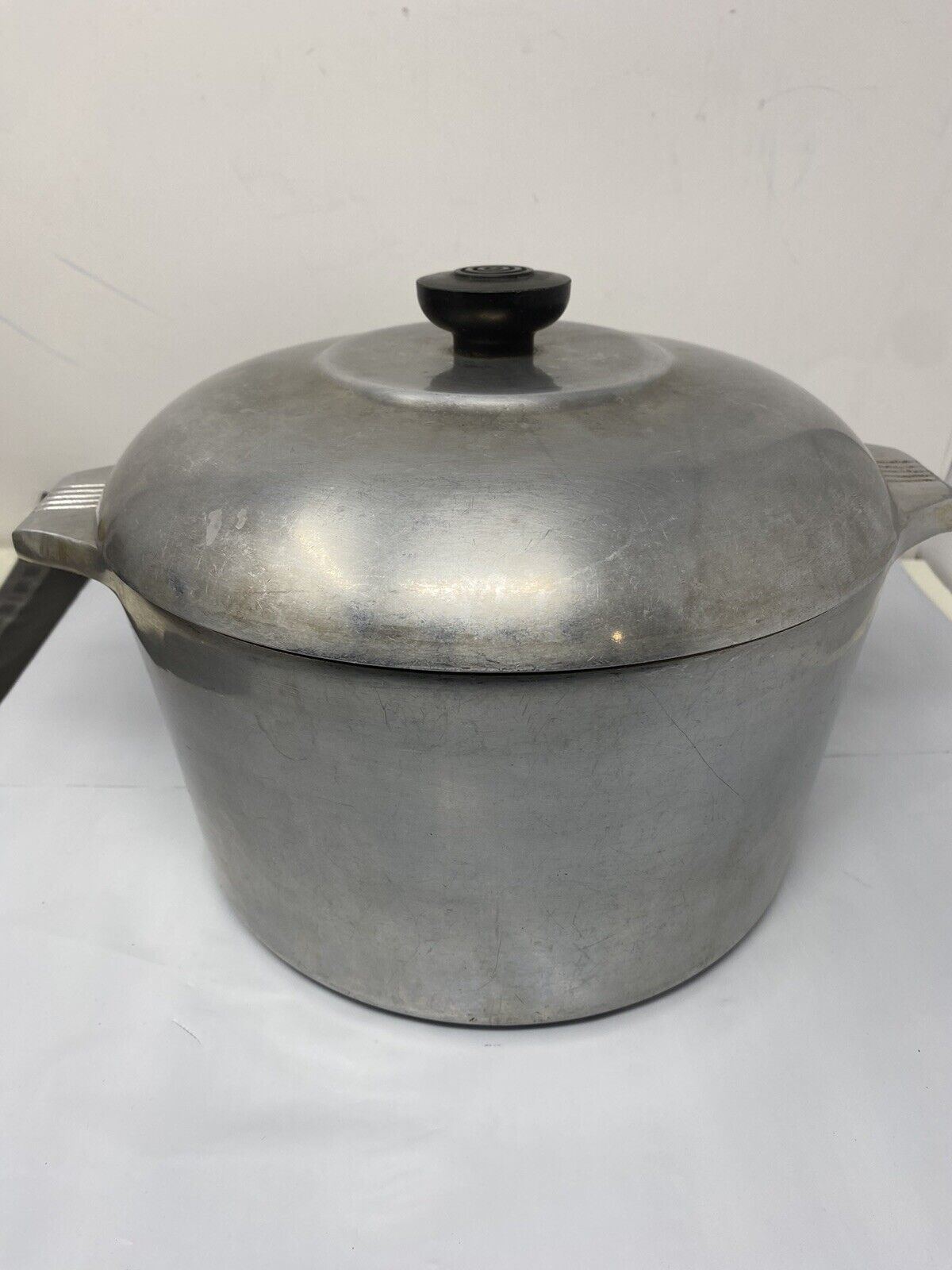 Vintage Wagner Ware GHC Magnalite 6 Qt Aluminum Alloy Stock Pot & Lid Made USA