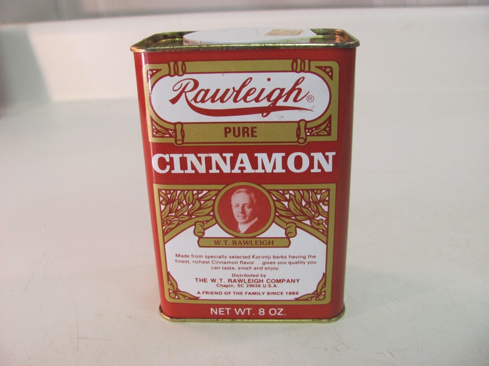 Vintage Spice Tin Rawleigh Pure Cinnamon 8 oz.