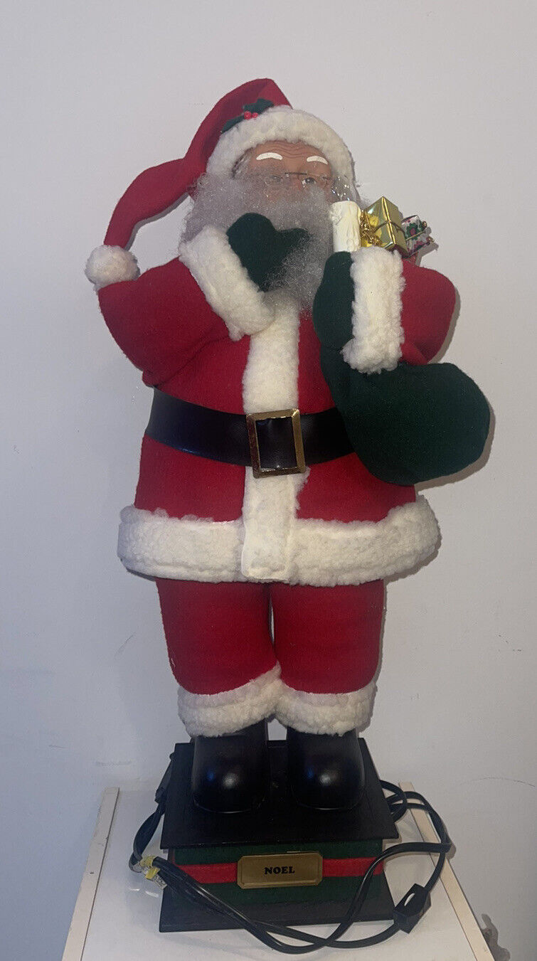 Large 26” Animated Santa - 2000 Holiday Creations Vintage WORKS