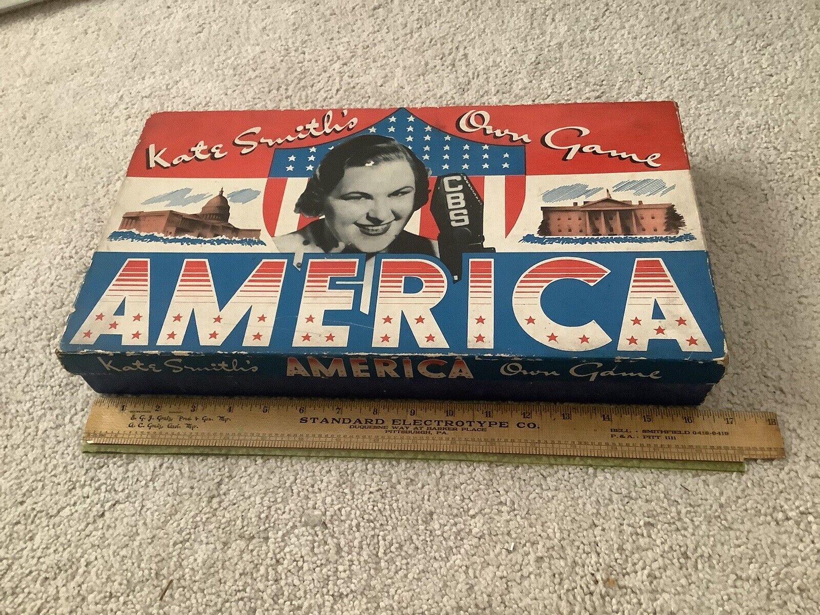 Original circa 1940s Kate Smith's own game AMERICA - patriotic