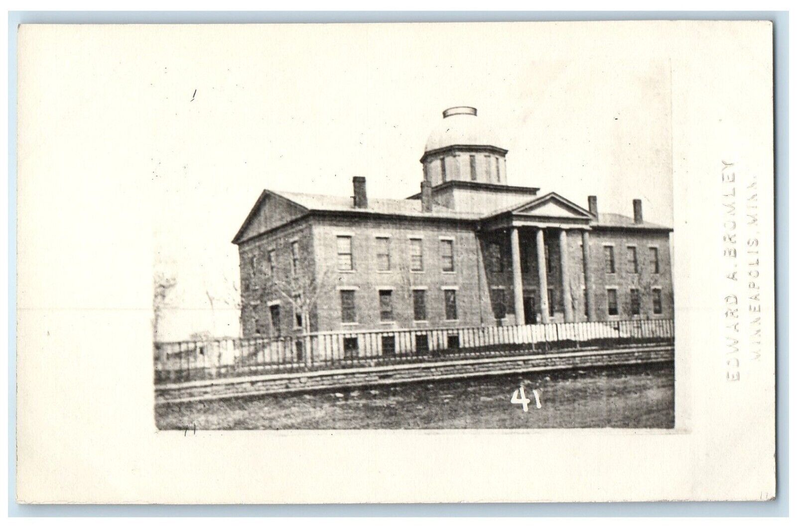 c1910\'s Territorial Capital Building Bromley Minneapolis MN RPPC Photo Postcard