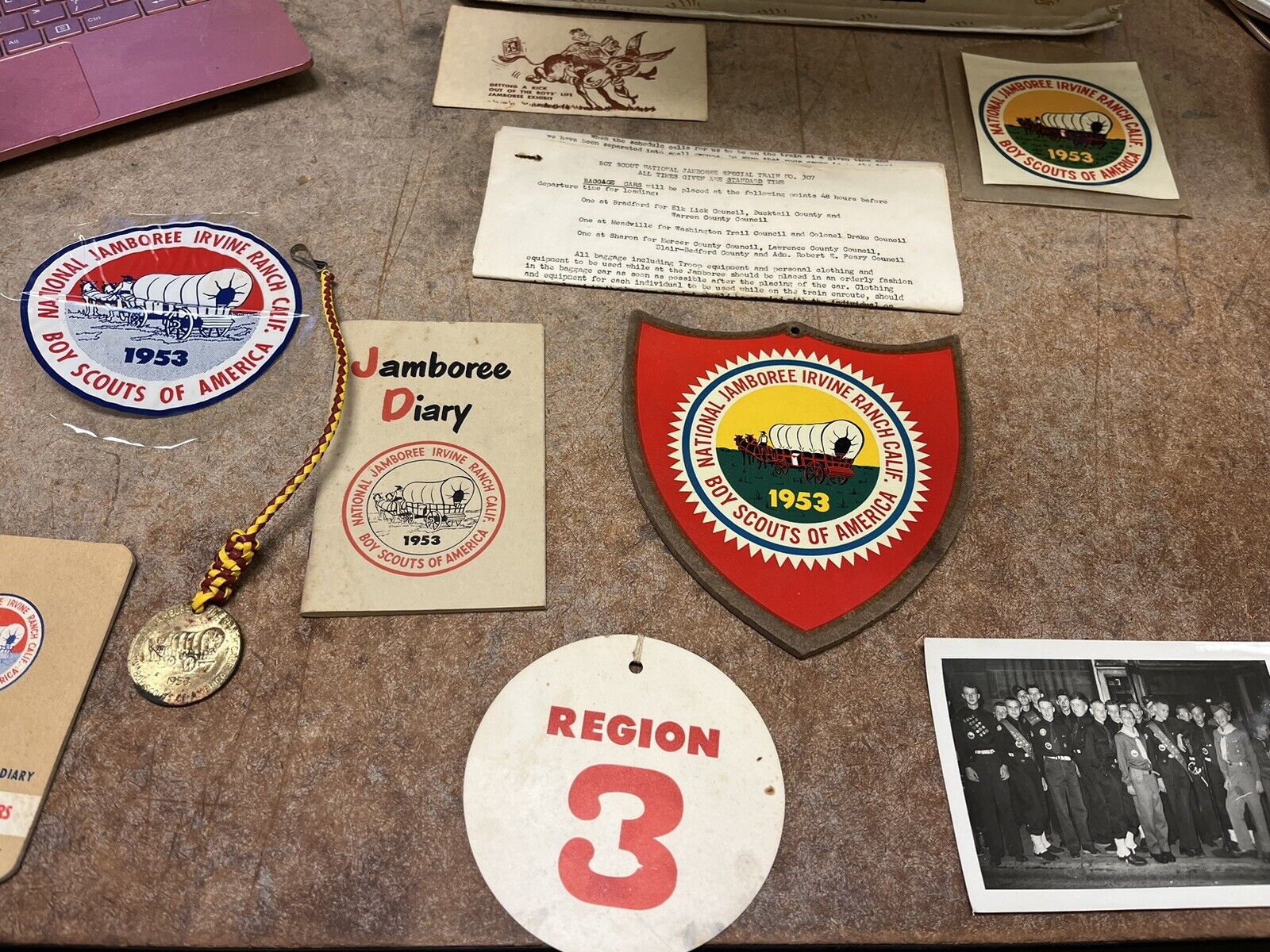 Boy Scouts 1953 Archive Stanley Lindberg Jamboree Irvine Ranch Wow California