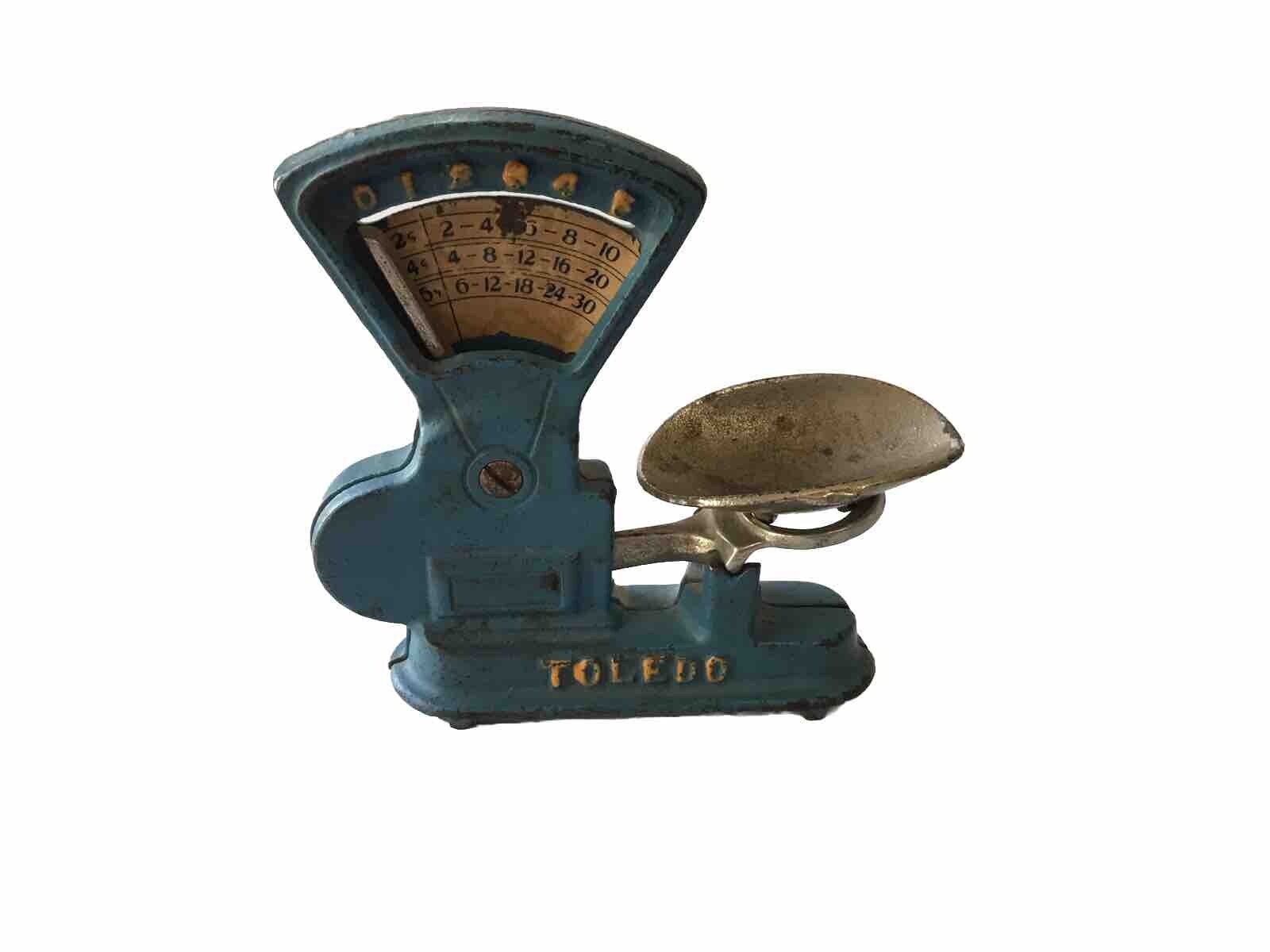Antique Vintage - Cast Iron - ARCADE - Miniature Toy TOLEDO Scale - VERY NICE