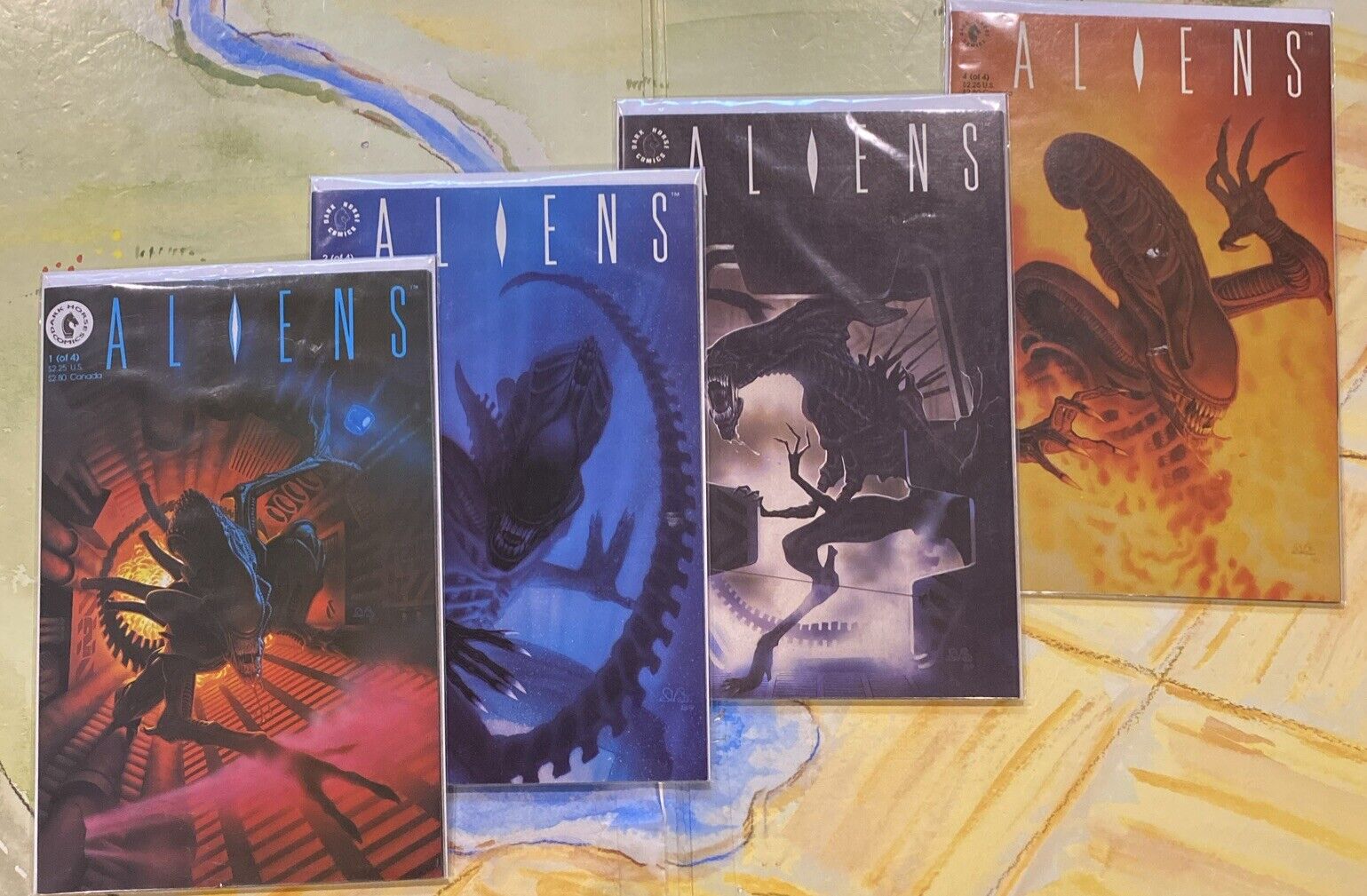 Aliens, Vol. 2 - Complete series 1-4 Dark Horse, 1989 Mark Verheiden
