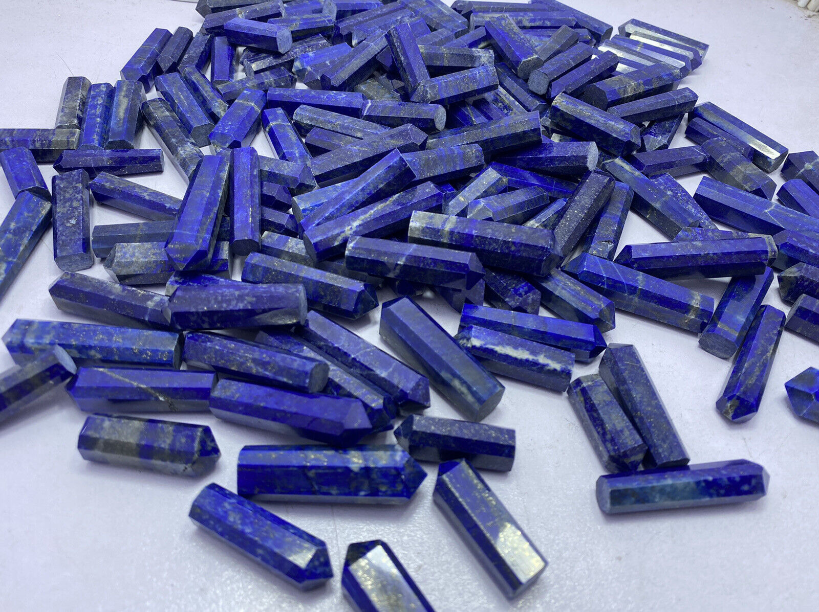 80PCs  top quality Lapis Lazuli lazurite crystals pendants wands points tower
